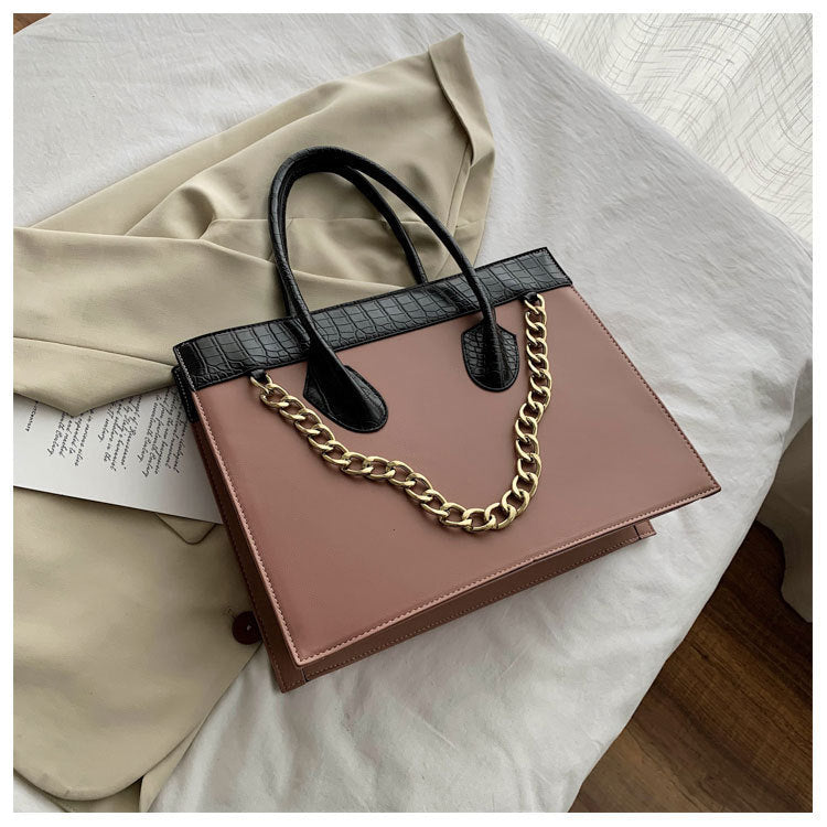 Large-capacity fashion all-match tote handbag