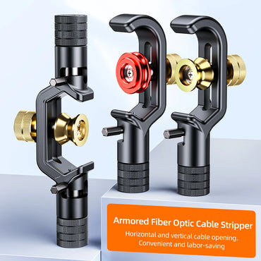 SAIVXIAN Armored Wire Stripper 4-10mm & 8-28mm Optical Cable Slitter Fiber Optic Stripping Tool Jacket Slitter Sheath Cutter