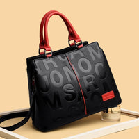 Monogram print shoulder bag