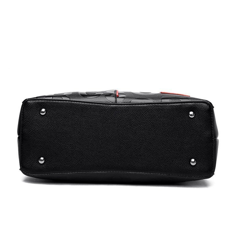 Monogram print shoulder bag