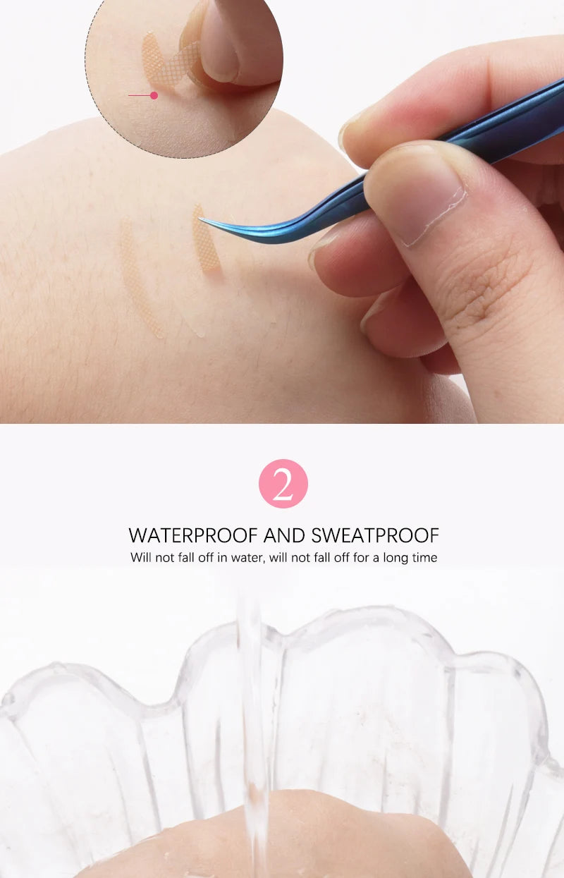 600Pcs/Box Big  Eyelid Tape Sticker Double Fold Self Adhesive Eyelid Tape Stickers S/L Makeup Clear Beige Invisible Tool