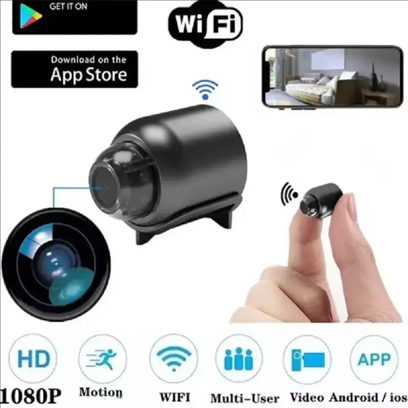 Wireless WiFi 1080P HD Mini Camera Baby Monitor Indoor Security Surveillance Night Vision IP Cam Video Recorder Safety Camcorder