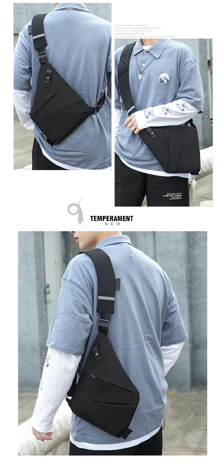 Travel Personal Anti-theft Crossbody Bag Sports Running Invisible Wallet Leisure Multi-functional Anti-splash Men's Chest Bag
