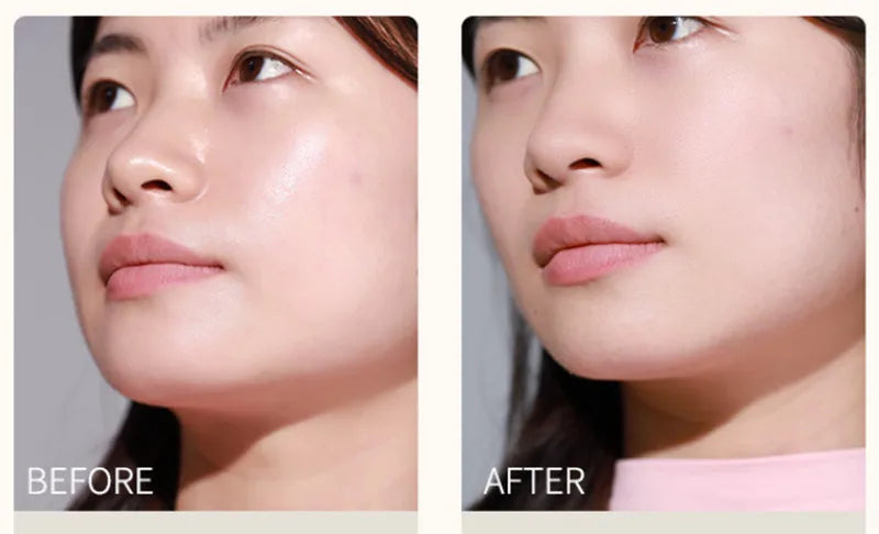 100 Sheets Bamboo Charcoal Oil Absorbing Paper Portable Powder Puff Mirror Facial Refreshing Oil Control Makeup Setting Sponge