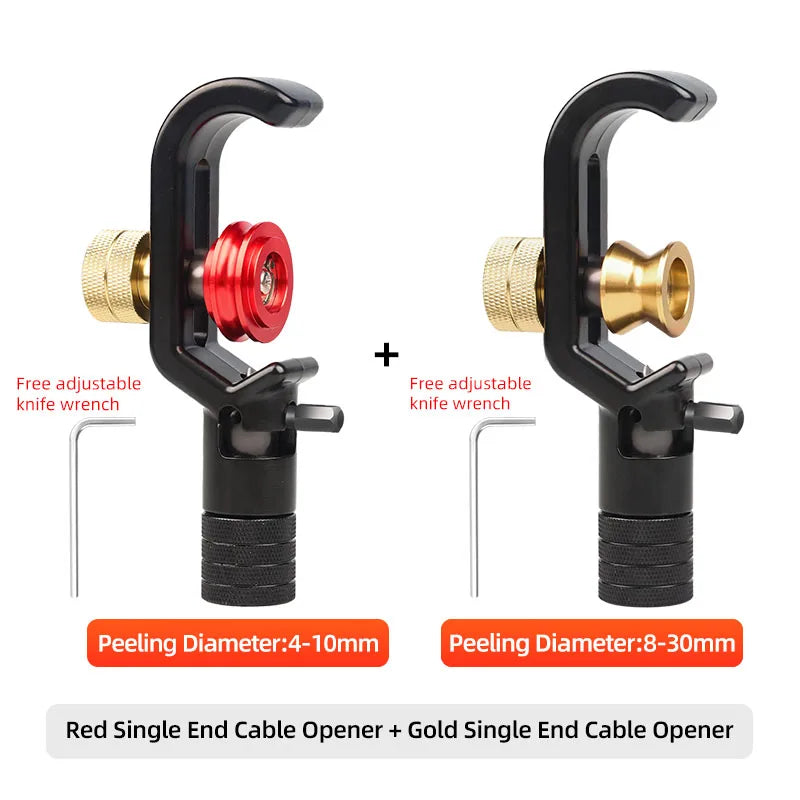 SAIVXIAN Armored Wire Stripper 4-10mm & 8-28mm Optical Cable Slitter Fiber Optic Stripping Tool Jacket Slitter Sheath Cutter