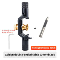 SAIVXIAN Armored Wire Stripper 4-10mm & 8-28mm Optical Cable Slitter Fiber Optic Stripping Tool Jacket Slitter Sheath Cutter