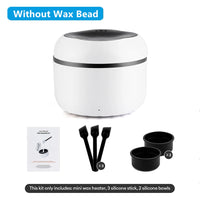 Mini Wax Heater Machine 40g Silicone Bowl Wax Warmer Nose Ear Hair Removal Waxing Kit Wax Bean Wax Heating Melting Pot Melter