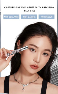 MACKANDY Waterproof 3D Lengthening Mascara Black Eyelash Extension Eye Lashs Brush Long-Wearing Silk Mascara Cosmetics Gift