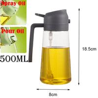 Camping BBQ Baking Vinegar Soy Sauce Spray Plastic Bottle Oil Spray for Cooking Olive Oil Sprayer Kitchen Gadgets 200/300/500ml