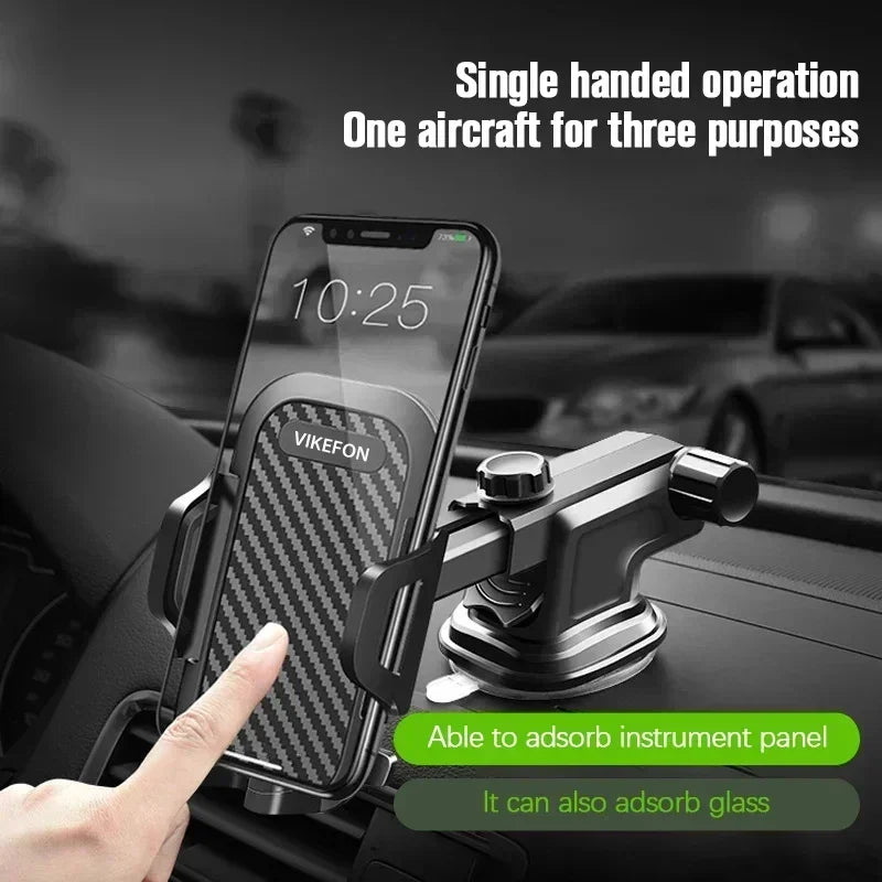 2025 New  Car Phone Holder Mount Stand Sucker Suction Cup Air Vent Smartphone Support in Car Bracket for iPhone Samsung Xiaomi