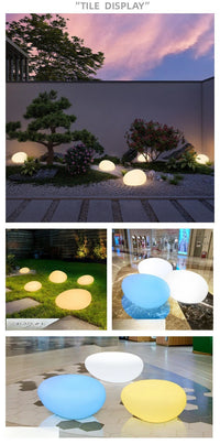 Solar Pebble Lights Outdoor Waterproof IP65, Decorative Garden Stone Lights for Pathway/Lawn/Yard, 8H Auto Lighting Solar Light
