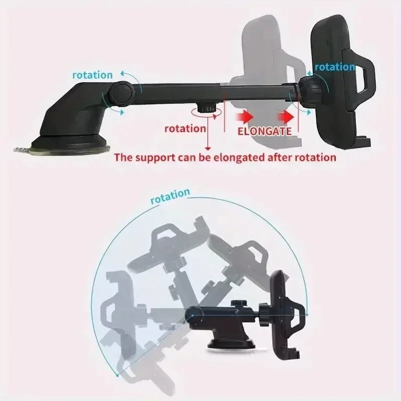 2025 New  Car Phone Holder Mount Stand Sucker Suction Cup Air Vent Smartphone Support in Car Bracket for iPhone Samsung Xiaomi