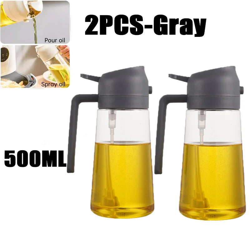 Camping BBQ Baking Vinegar Soy Sauce Spray Plastic Bottle Oil Spray for Cooking Olive Oil Sprayer Kitchen Gadgets 200/300/500ml