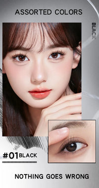 MACKANDY Waterproof 3D Lengthening Mascara Black Eyelash Extension Eye Lashs Brush Long-Wearing Silk Mascara Cosmetics Gift