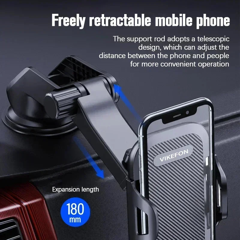 2025 New  Car Phone Holder Mount Stand Sucker Suction Cup Air Vent Smartphone Support in Car Bracket for iPhone Samsung Xiaomi