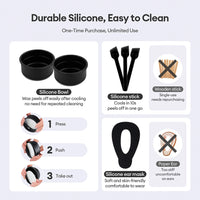 Mini Wax Heater Machine 40g Silicone Bowl Wax Warmer Nose Ear Hair Removal Waxing Kit Wax Bean Wax Heating Melting Pot Melter