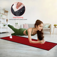 Full Body Red Light Mat 71"x 31" Red Light Blanket 1280 LEDs Red Near Infrared 660nm 850nm Full Body Pad for Body Pain Relief