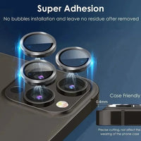 3-2pcs Camera Lens Protector For iPhone 12 13 14 15 Pro Max 13 Mini Metal Ring Protector Glass Camera Lens For iPhone 15 Pro Max