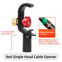 SAIVXIAN Armored Wire Stripper 4-10mm & 8-28mm Optical Cable Slitter Fiber Optic Stripping Tool Jacket Slitter Sheath Cutter