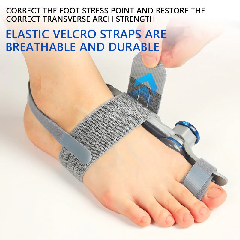 Unisex Bunion Corrector Foot Hallux Valgus Braces Rotatable Toe Separator Straightener Adjustable Pedicure Finger Toe Corrector