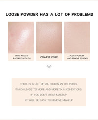 MACKANDY Original Silky Loose Powder Foundation, Lightweight Mineral Loose Powder Makeup Buildable Coverage, Talc Free, Vegan