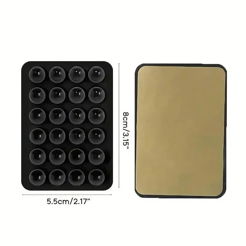 Phone Silicone Suction Cup Holder Multifunctional Suction Cup Wall Stand Square Anti-Slip Single-Sided Case Mount Back Sticker