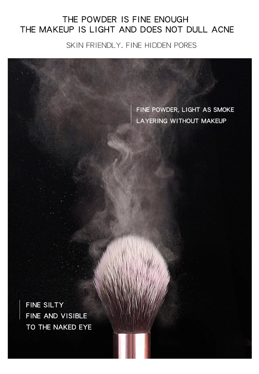 MACKANDY Original Silky Loose Powder Foundation, Lightweight Mineral Loose Powder Makeup Buildable Coverage, Talc Free, Vegan