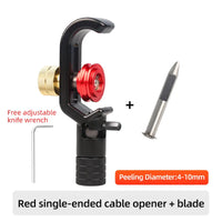 SAIVXIAN Armored Wire Stripper 4-10mm & 8-28mm Optical Cable Slitter Fiber Optic Stripping Tool Jacket Slitter Sheath Cutter