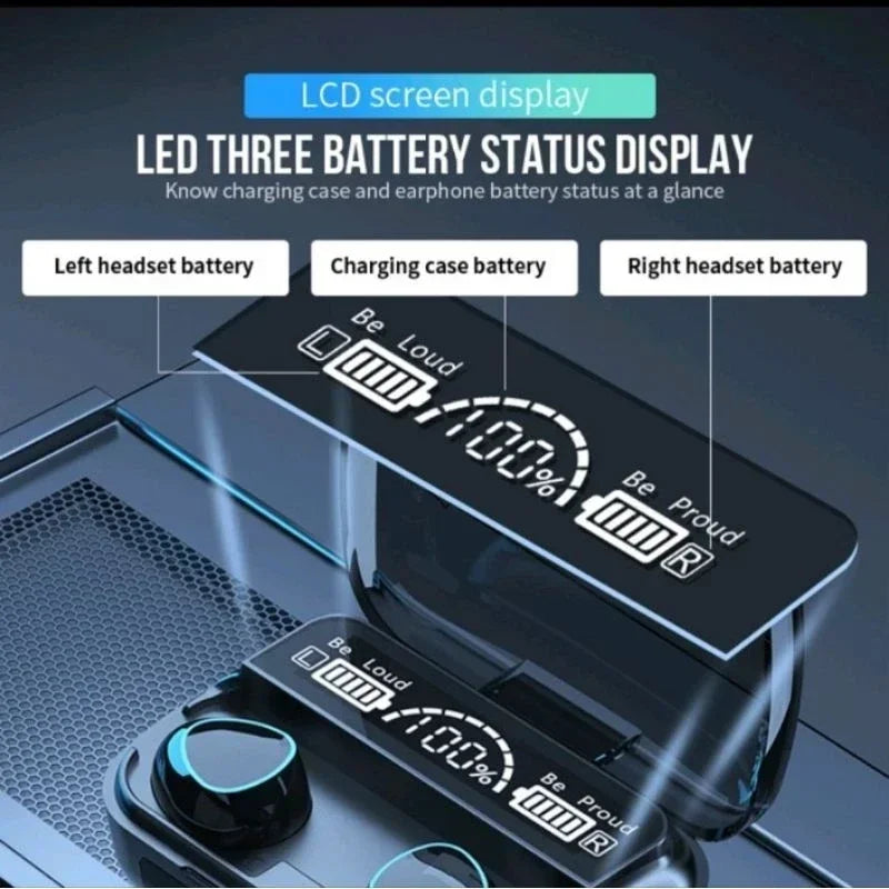 NEW M10 TWS Wireless Headphones Earphones Charging Box Bluetooth-compatible Stereo Waterproof Headsets With Microphone