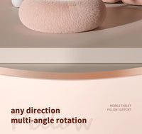 New 2025 Plush Pillow Phone Tablet Bracket Desktop Stand Adjustable Length Angle For Live Straming Video Chat Lazy Tablet Holder