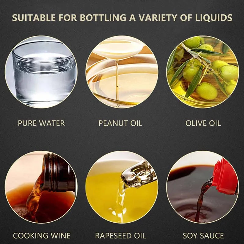 Camping BBQ Baking Vinegar Soy Sauce Spray Plastic Bottle Oil Spray for Cooking Olive Oil Sprayer Kitchen Gadgets 200/300/500ml