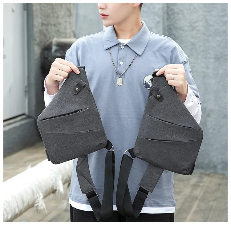 Travel Personal Anti-theft Crossbody Bag Sports Running Invisible Wallet Leisure Multi-functional Anti-splash Men's Chest Bag