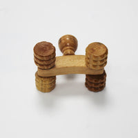 Solid Wood Full-body 4 Wheels Wooden Car Roller Relaxing Hand Massage Tool Reflexology Face Hand Foot Back Body Therapy Product