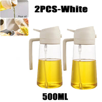 Camping BBQ Baking Vinegar Soy Sauce Spray Plastic Bottle Oil Spray for Cooking Olive Oil Sprayer Kitchen Gadgets 200/300/500ml