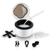 Mini Wax Heater Machine 40g Silicone Bowl Wax Warmer Nose Ear Hair Removal Waxing Kit Wax Bean Wax Heating Melting Pot Melter