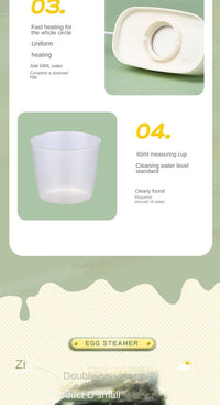 Multifunctional Electric Egg Cooker Heater Automatic Power Off Mini Eggs Food Steamer Poacher Breakfast Cooking Machine