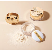 MACKANDY Original Silky Loose Powder Foundation, Lightweight Mineral Loose Powder Makeup Buildable Coverage, Talc Free, Vegan