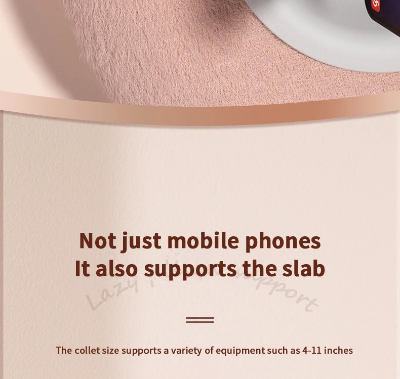 New 2025 Plush Pillow Phone Tablet Bracket Desktop Stand Adjustable Length Angle For Live Straming Video Chat Lazy Tablet Holder