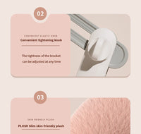 New 2025 Plush Pillow Phone Tablet Bracket Desktop Stand Adjustable Length Angle For Live Straming Video Chat Lazy Tablet Holder