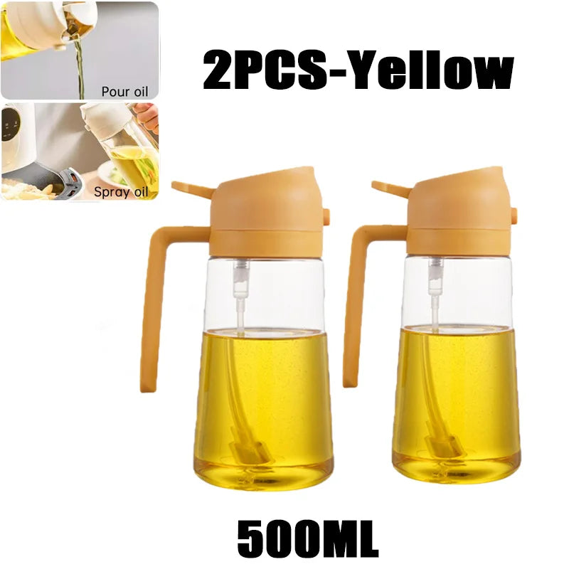 Camping BBQ Baking Vinegar Soy Sauce Spray Plastic Bottle Oil Spray for Cooking Olive Oil Sprayer Kitchen Gadgets 200/300/500ml