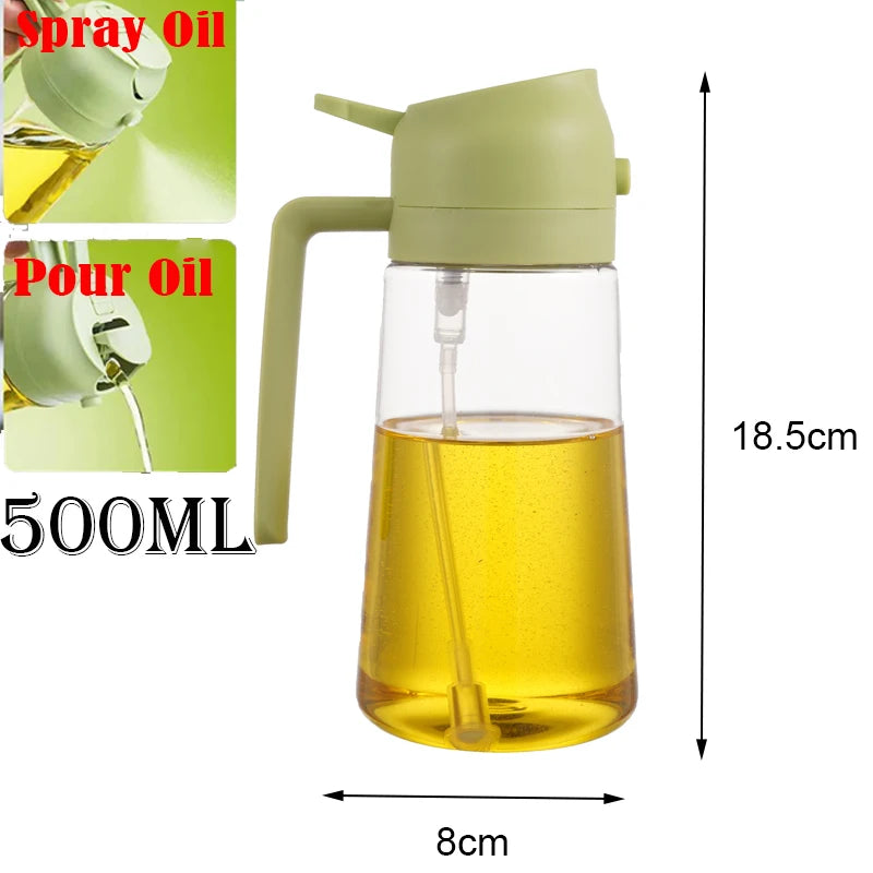 Camping BBQ Baking Vinegar Soy Sauce Spray Plastic Bottle Oil Spray for Cooking Olive Oil Sprayer Kitchen Gadgets 200/300/500ml