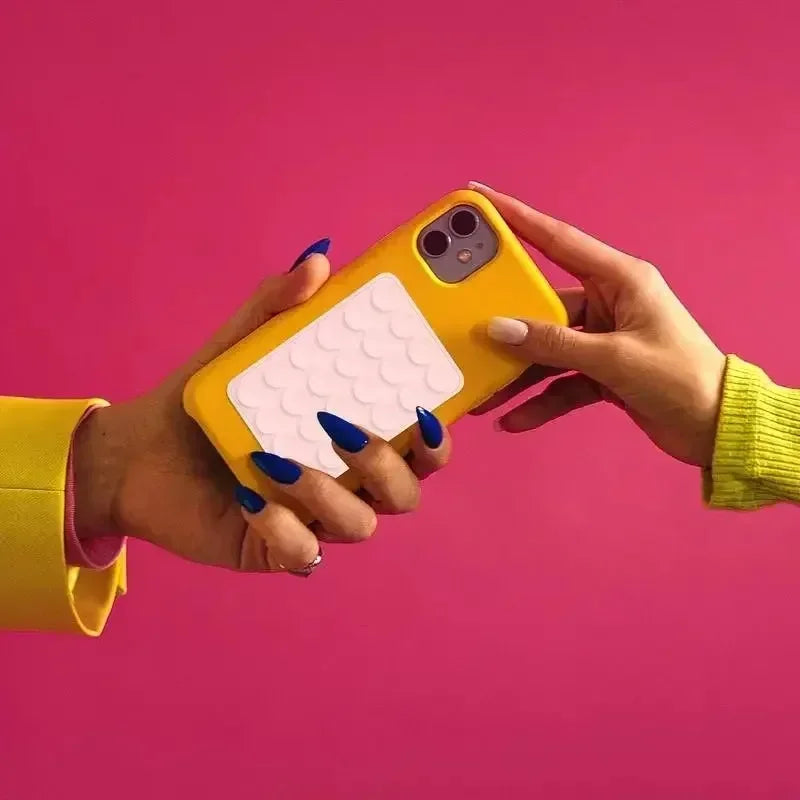 Phone Silicone Suction Cup Holder Multifunctional Suction Cup Wall Stand Square Anti-Slip Single-Sided Case Mount Back Sticker