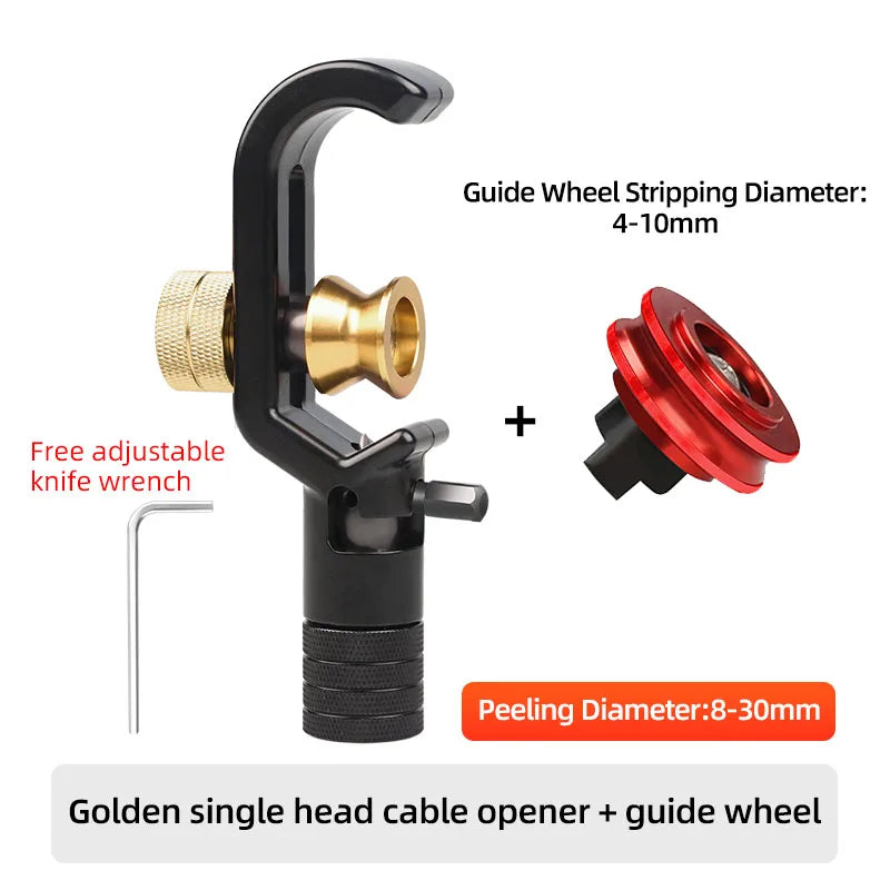 SAIVXIAN Armored Wire Stripper 4-10mm & 8-28mm Optical Cable Slitter Fiber Optic Stripping Tool Jacket Slitter Sheath Cutter