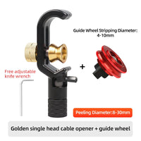 SAIVXIAN Armored Wire Stripper 4-10mm & 8-28mm Optical Cable Slitter Fiber Optic Stripping Tool Jacket Slitter Sheath Cutter
