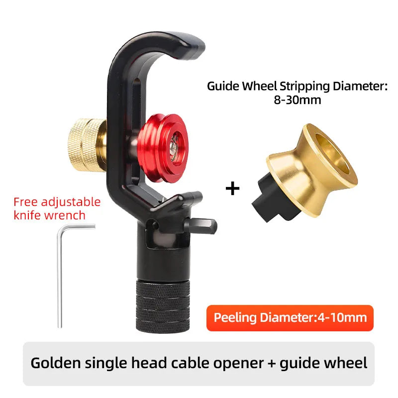 SAIVXIAN Armored Wire Stripper 4-10mm & 8-28mm Optical Cable Slitter Fiber Optic Stripping Tool Jacket Slitter Sheath Cutter