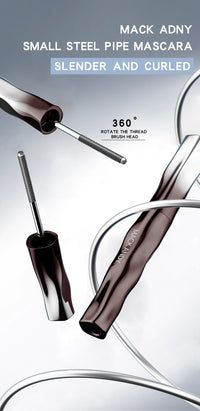 MACKANDY Waterproof 3D Lengthening Mascara Black Eyelash Extension Eye Lashs Brush Long-Wearing Silk Mascara Cosmetics Gift