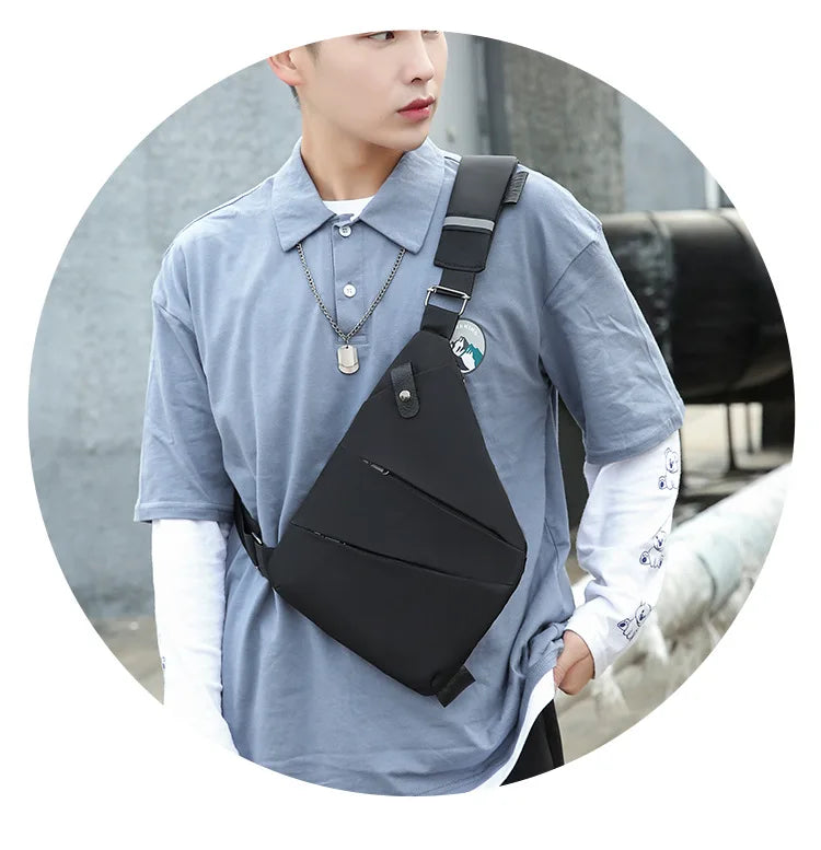 Travel Personal Anti-theft Crossbody Bag Sports Running Invisible Wallet Leisure Multi-functional Anti-splash Men's Chest Bag