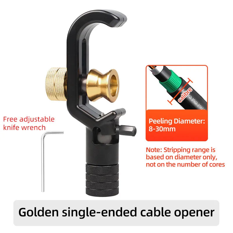 SAIVXIAN Armored Wire Stripper 4-10mm & 8-28mm Optical Cable Slitter Fiber Optic Stripping Tool Jacket Slitter Sheath Cutter