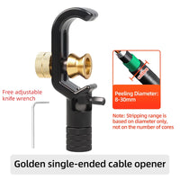 SAIVXIAN Armored Wire Stripper 4-10mm & 8-28mm Optical Cable Slitter Fiber Optic Stripping Tool Jacket Slitter Sheath Cutter