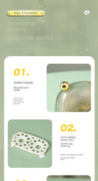 Multifunctional Electric Egg Cooker Heater Automatic Power Off Mini Eggs Food Steamer Poacher Breakfast Cooking Machine